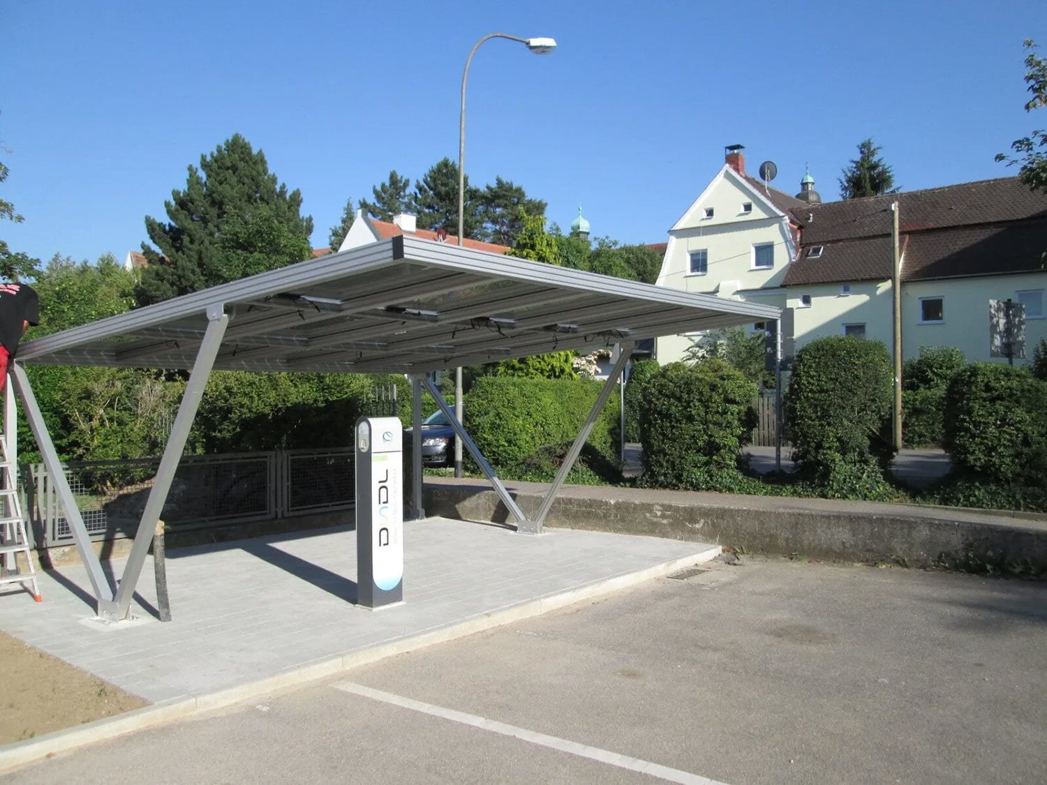 Aluunterkonstruktion Solar Doppelglasmodule Photovoltaik PV Dach PVC Carport Alucarport Stellplatz
