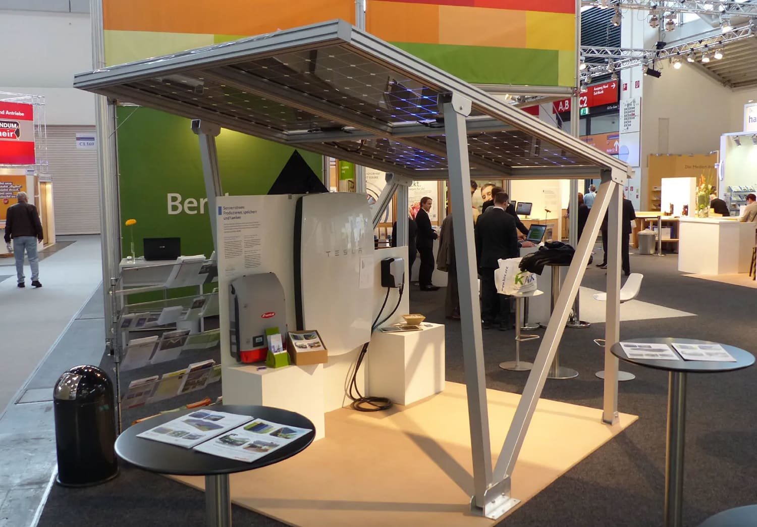 Aluunterkonstruktion Solar Doppelglasmodule Photovoltaik PV Dach PVC Carport Ausstellungsstück
