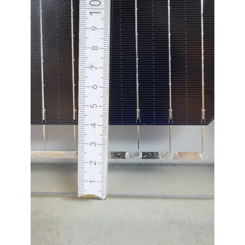 GridParity B40/6 250 Wp Glas PV Modul bifacial 35% Transparenz (1684 mm x1002 mm x 5 mm)