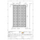 GridParity B40/6 250 Wp Glas PV Modul bifacial 35% Transparenz (1684 mm x1002 mm x 5 mm)