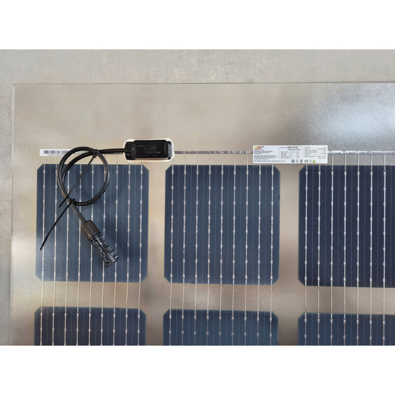 GridParity B45/6 275 Wp Glas PV Modul bifacial 40% Transparenz (2000 mm x 1002 mm x 5mm)