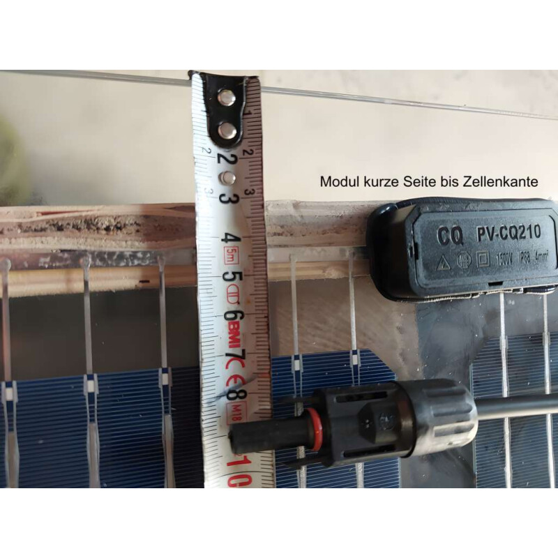 GridParity B45/6 275 Wp Glas PV Modul bifacial 40% Transparenz (2000 mm x 1002 mm x 5mm)