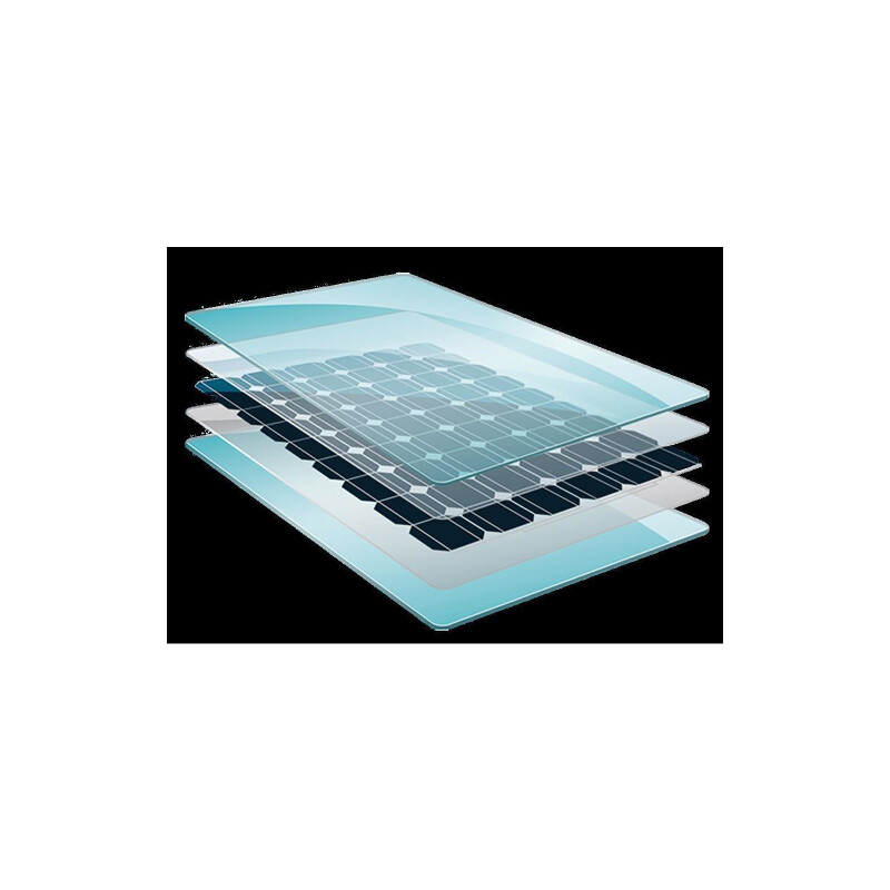 GridParity B60 330 Wp Glas PV Modul bifacial 5% Transparenz (1684 mm x 1002 mm x 5 mm)