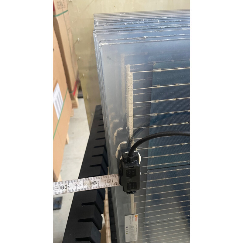 GridParity B60 330 Wp Glas PV Modul bifacial 5% Transparenz (1684 mm x 1002 mm x 5 mm)