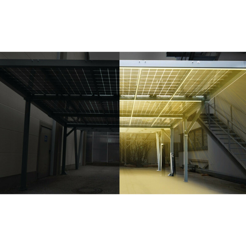 GridParity B60 330 Wp Glas PV Modul bifacial 5% Transparenz (1684 mm x 1002 mm x 5 mm)