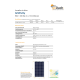 GridParity B60 330 Wp Glas PV Modul bifacial 5% Transparenz (1684 mm x 1002 mm x 5 mm)