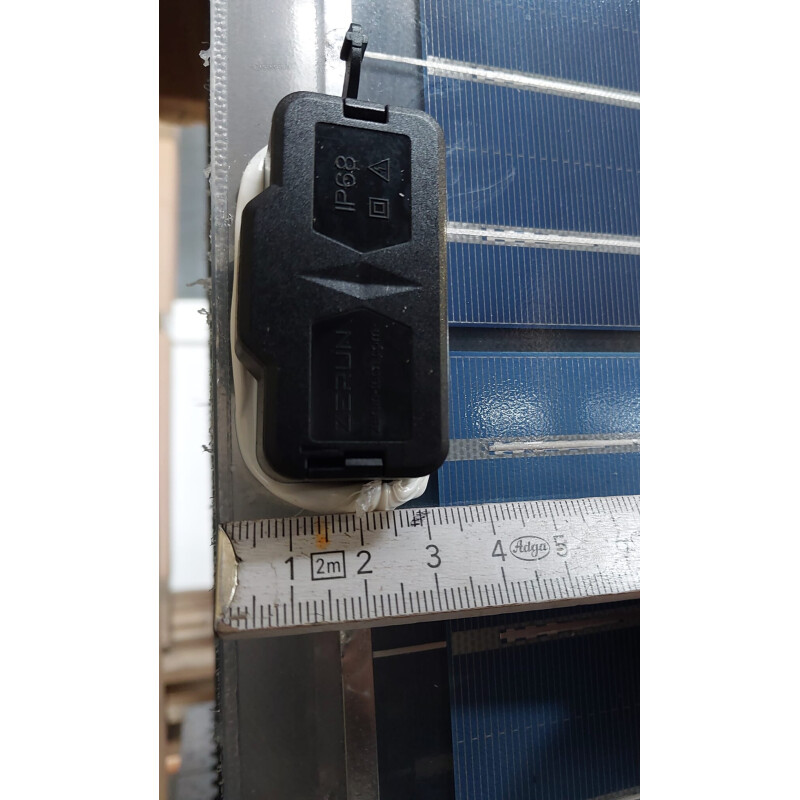 GridParity B72 400 Wp Glas PV Modul bifacial 5% Transparenz (2000 mm x 1002 mm x 5 mm)
