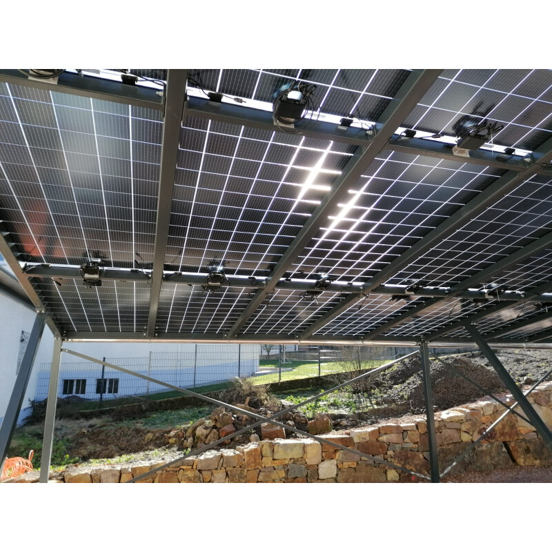 GridParity B72 400 Wp Glas PV Modul bifacial 5% Transparenz (2000 mm x 1002 mm x 5 mm)