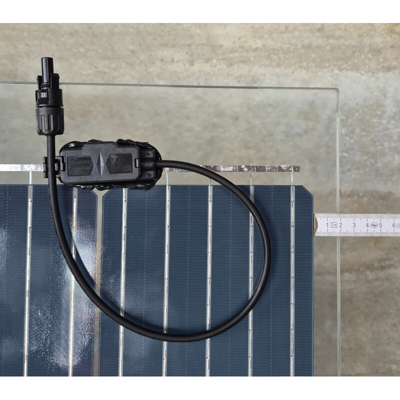 Sonnenkraft Glas60 310 Wp Glas PV Modul bifacial 15% Transparenz (1700 mm x 995 mm x 7 mm)