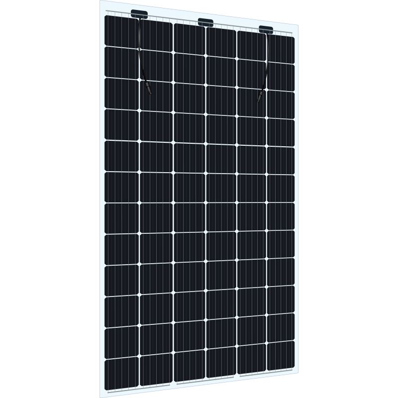Sonnenkraft Glas72 370 Wp Glas PV Modul bifacial 15% Transparenz (2017 mm x 995 mm x 7 mm)+