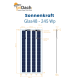 Sonnenkraft Glas48 245 Wp Glas PV Modul bifacial 40% Transparenz (2017 mm x 995 mm x 7 mm)+