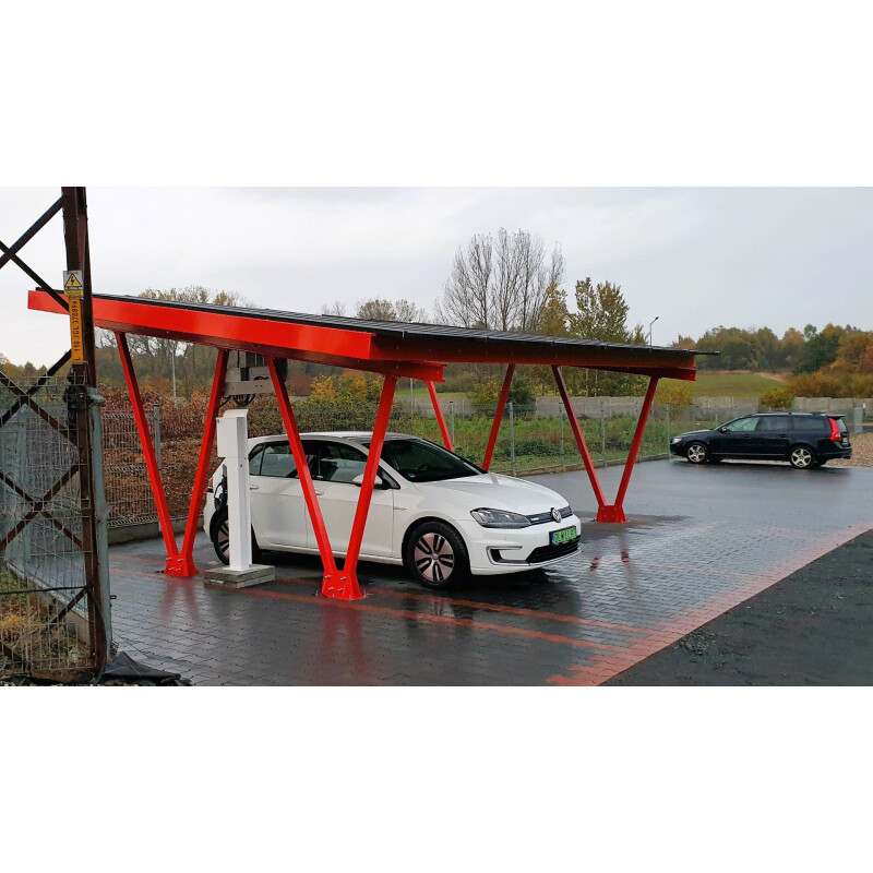 Industrie-PV-Carport CPW, 10 Stellplätze 51,04 KWp