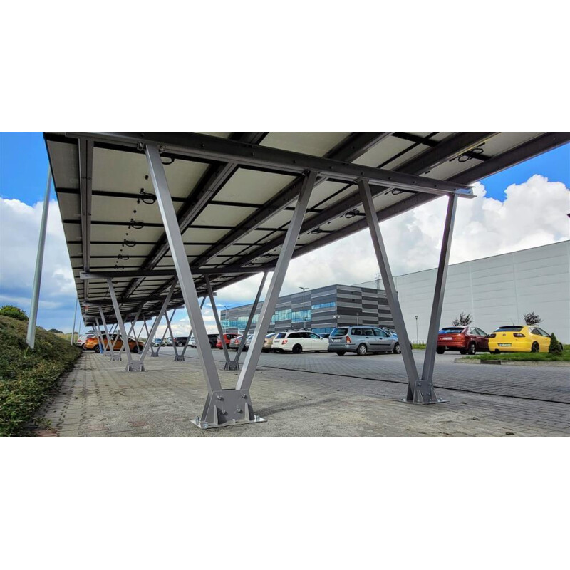 Industrie-PV-Carport CPW, 10 Stellplätze 51,04 KWp