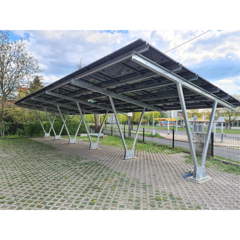 Industrie-PV-Carport CPW, 12 Stellplätze 61,60 KWp