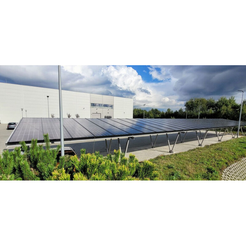 Industrie-PV-Carport CPW, 12 Stellplätze 61,60 KWp