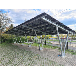 Industrie-PV-Carport CPW, 12 Stellpl&auml;tze 61,60 KWp