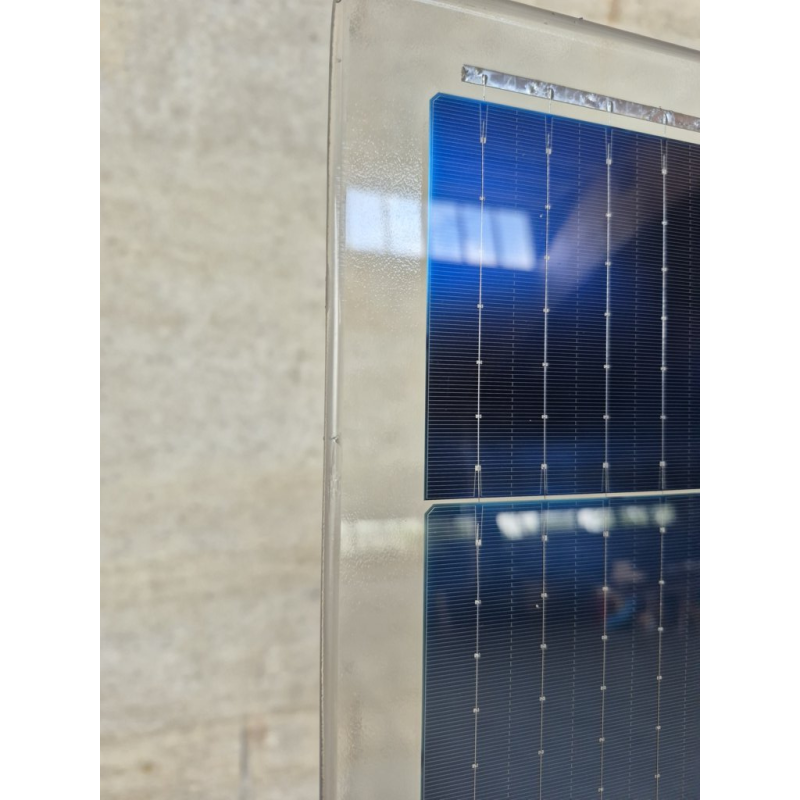 Solitek* SOLID Bifacial B.108 435 Wp, Photovoltaik-Modul, 8% Transparenz (1733 mm x 1143 mm x 7.2 mm)