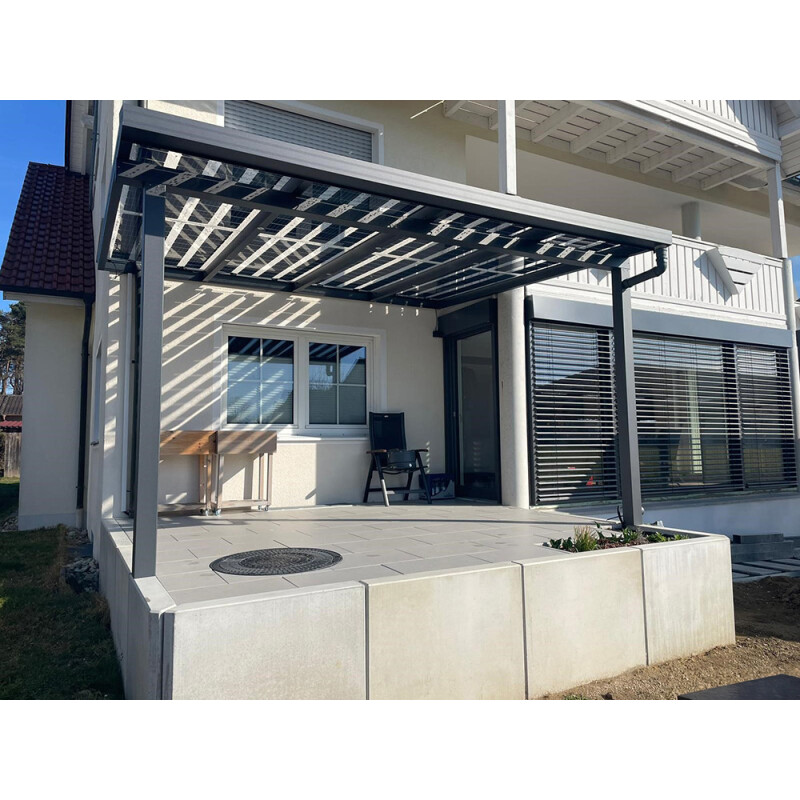 Terrazza PV sottostruttura in alluminio 3,4 m x 5 m