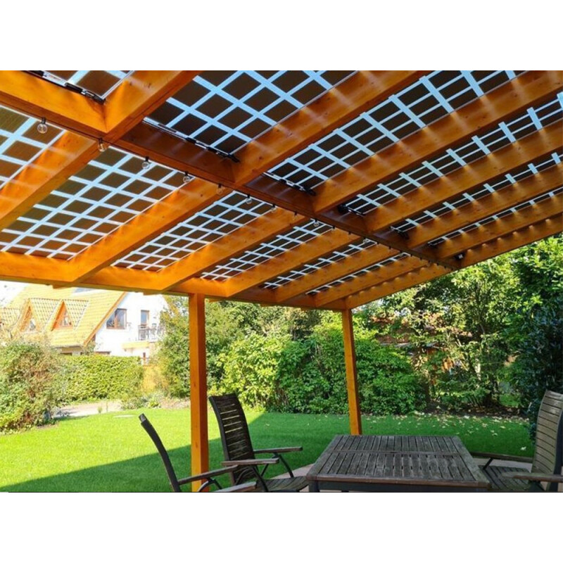 Subestructura de madera para terraza fotovoltaica