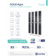 Solitek** SOLID AGRO B.72, 290 Wp, Photovoltaik-Modul, 40% Transparenz (1733 mm x 1143 mm x 7.2 mm)