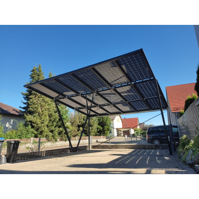 PV-Carport Unterkonstruktion 6 m x 3 m Stahl