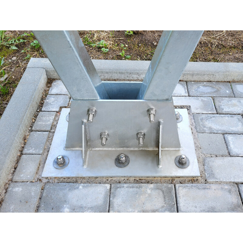 Carport CPW, 6,80 m Tiefe, 4 Stellplätze
