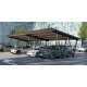 Carport CPW, 6,80 m Tiefe, 4 Stellplätze