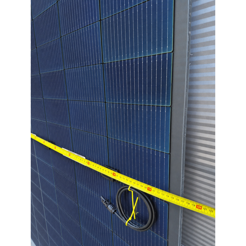 Sonnenkraft 420 Wp HC Glas PV Modul bifacial 15% Transparenz (1766 mm x 1165 mm x 9 mm)