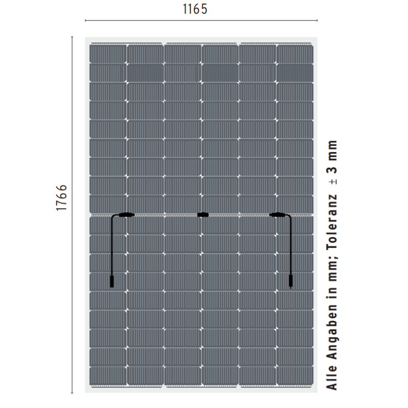Sonnenkraft 420 Wp HC Glas PV Modul bifacial 15% Transparenz (1766 mm x 1165 mm x 9 mm)