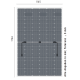 Sonnenkraft 420 Wp HC Glas PV Modul bifacial 15% Transparenz (1766 mm x 1165 mm x 9 mm)
