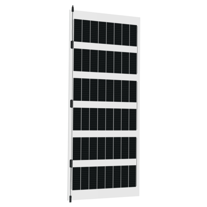 TommaTech 240 Wp 48PM G2G Terrassen-Solarmodul bifacial 38 % Transparenz (1750 mm x 980 mm x 7.6 mm)