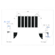 TommaTech 240 Wp 48PM G2G Terrassen-Solarmodul bifacial 38 % Transparenz (1750 mm x 980 mm x 7.6 mm)