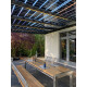 TommaTech 240 Wp 48PM G2G Terrassen-Solarmodul bifacial 38 % Transparenz (1750 mm x 980 mm x 7.6 mm)
