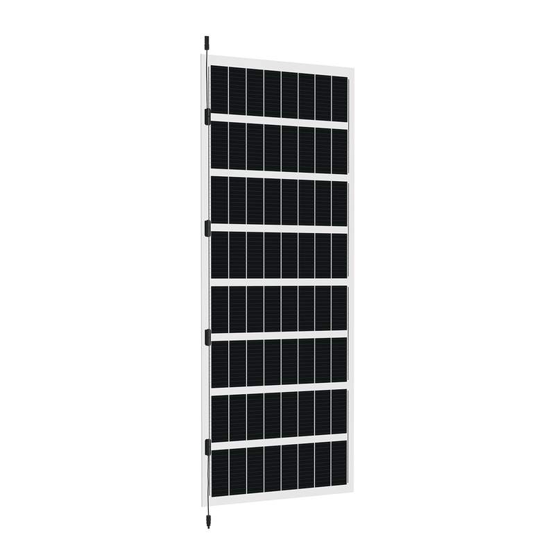 TommaTech 320 Wp 64PM G2G Terrassen-Solarmodul bifacial 27% Transparenz (2000 mm x 980 mm x 7.6 mm)