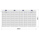 TommaTech 320 Wp 64PM G2G Terrassen-Solarmodul bifacial 27% Transparenz (2000 mm x 980 mm x 7.6 mm)
