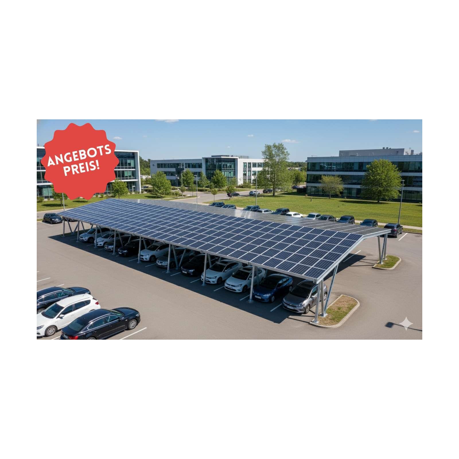 Carport CPHall, 32 x 17 m, Firsthöhe 4 m, Leistung ca. 123 kWp, 99.000,00