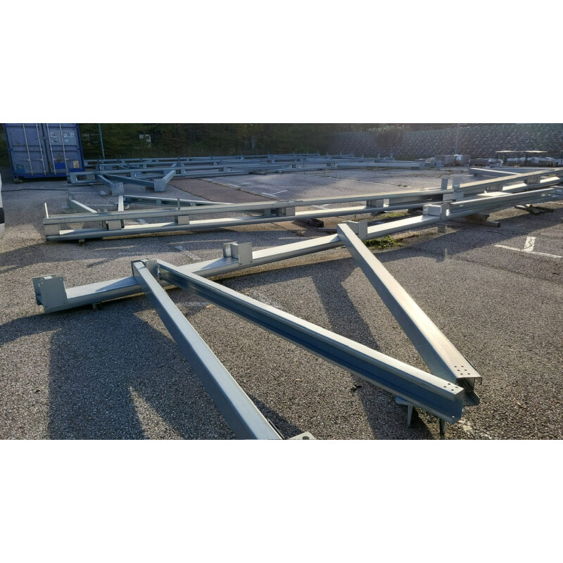 Carport CPHall, 32 x 17 m, Firsthöhe 4 m, Leistung ca. 123 kWp