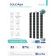Solitek SOLID Agro Bifacial B.40 245 Wp, Photovoltaik-Modul, 40% Transparenz (1778 mm x 1027 mm x 7.1 mm)