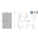 Sonnenkraft KPV 380 Wp PV FRAMEMODULE dubbelglas zwart frame (1755 mm x 1038 mm x 40 mm)