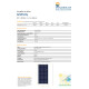 GridParity B72 380 Wp Módulo fotovoltaico de vidrio bifacial 12% de transparencia (2000 mm x 1002 mm x 5 mm)