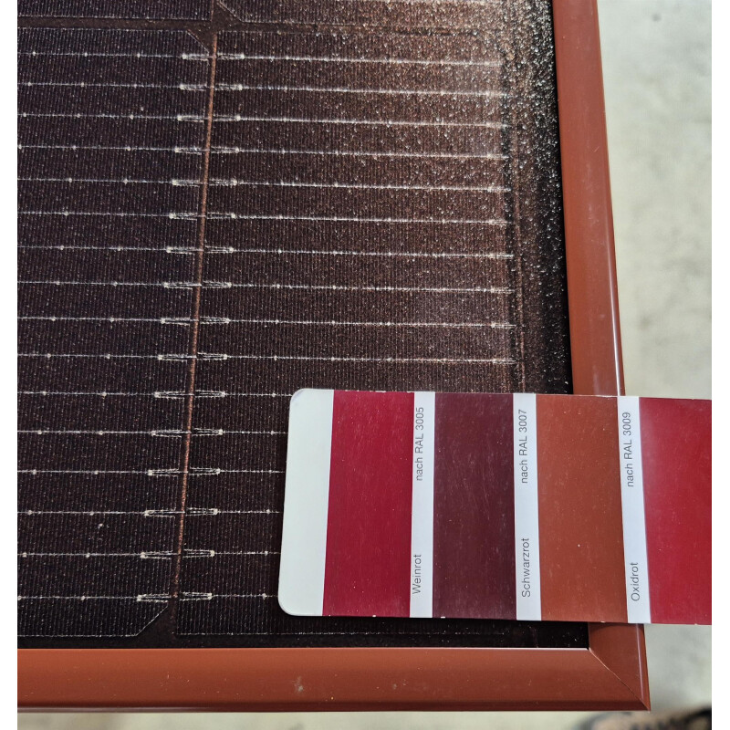 Sonnenkraft 400 Wp HC Alpin TERRACOTTA PV RAHMENMODUL Doppelglas 2x2mm terracotta Rahmen  (1748 mm x 1143 mm x 40 mm) #1