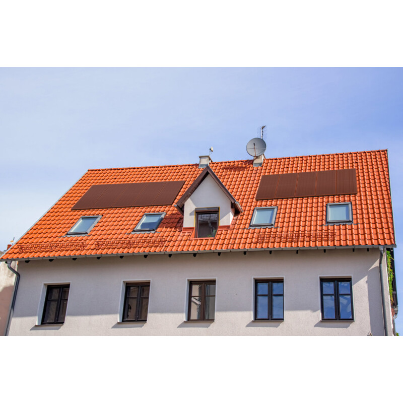 Sonnenkraft 400 Wp HC Alpin TERRACOTTA PV RAHMENMODUL Doppelglas 2x2mm terracotta Rahmen  (1748 mm x 1143 mm x 40 mm) #1
