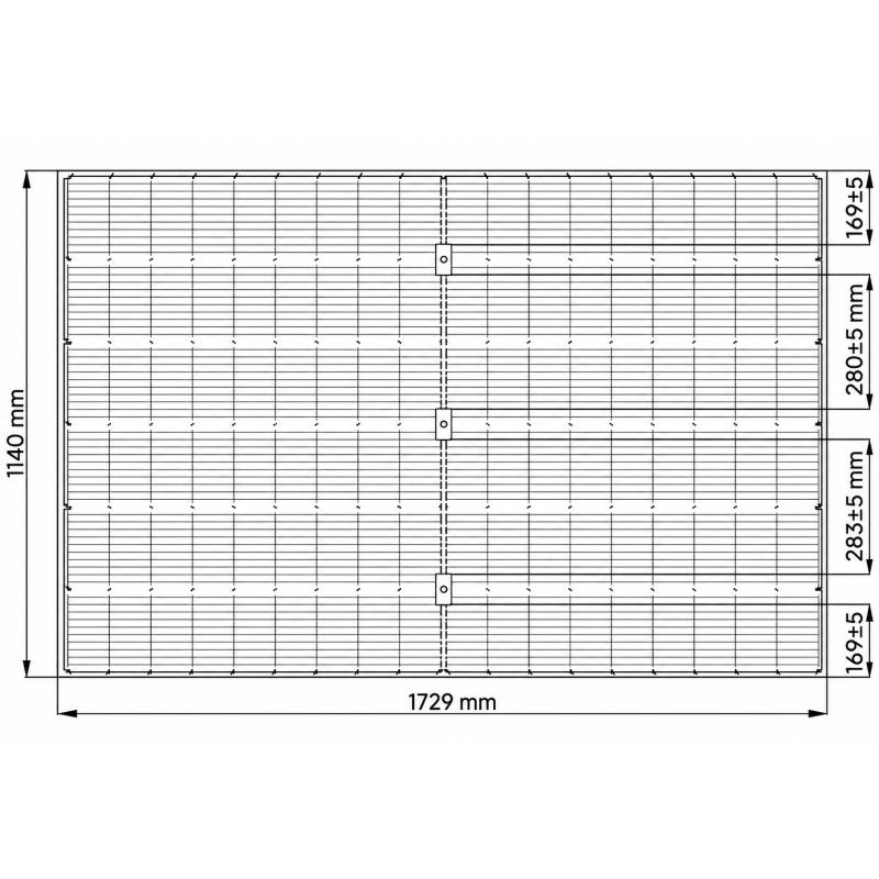 Solitek SOLID Bifacial B.108 435 Wp, Photovoltaik-Modul, full black (1729 mm x 1140 mm x 7.2 mm)